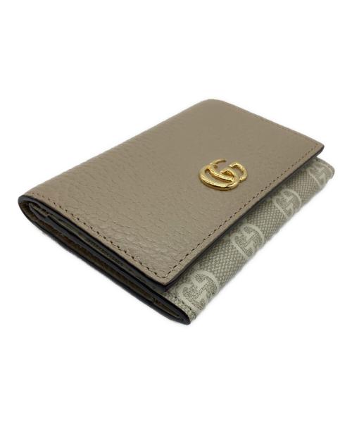 GUCCI（グッチ）GUCCI (グッチ) ダブルG カードケース（名刺入れ） ベージュの古着・服飾アイテム