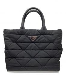 PRADA（プラダ）の古着「ミディアム パデッド Re-Nylon トートバッグ」｜ブラック