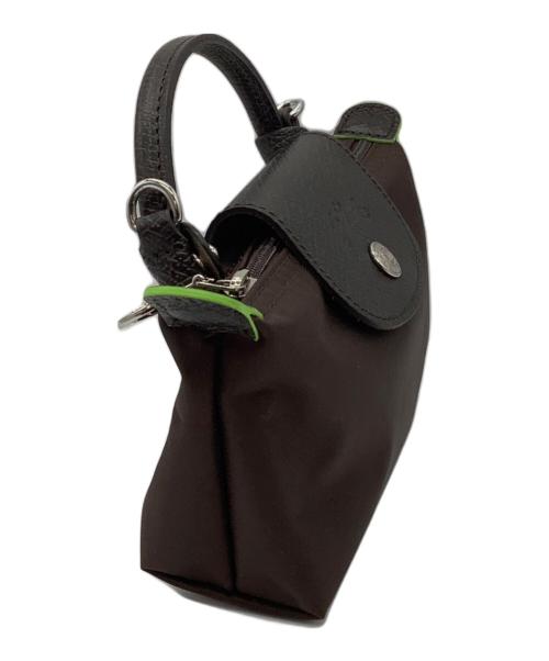 LONGCHAMP（ロンシャン）LONGCHAMP (ロンシャン) ルプリアージュ　ショルダーポーチ ブラウンの古着・服飾アイテム