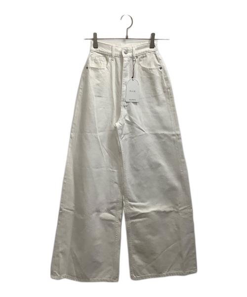 ELLIE（エリー）ELLIE (エリー) ワイドデニムパンツ ホワイト サイズ:XS 未使用品の古着・服飾アイテム