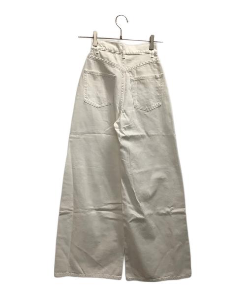 ELLIE（エリー）ELLIE (エリー) ワイドデニムパンツ ホワイト サイズ:XS 未使用品の古着・服飾アイテム