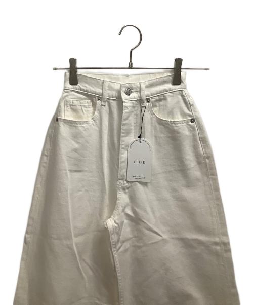 ELLIE（エリー）ELLIE (エリー) ワイドデニムパンツ ホワイト サイズ:XS 未使用品の古着・服飾アイテム