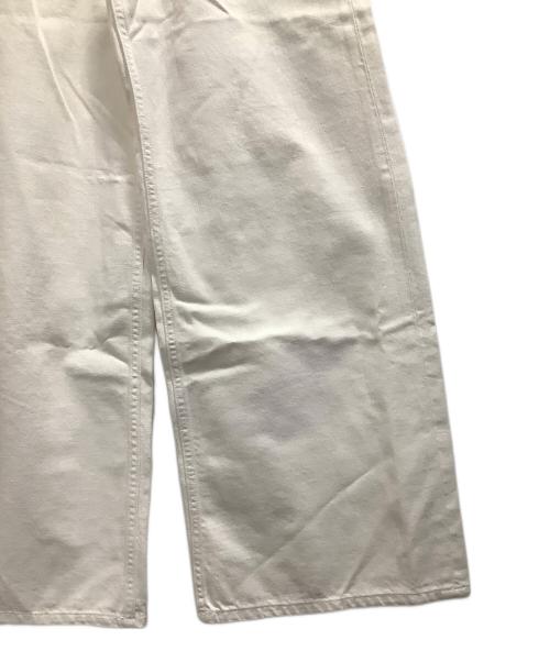 ELLIE（エリー）ELLIE (エリー) ワイドデニムパンツ ホワイト サイズ:XS 未使用品の古着・服飾アイテム