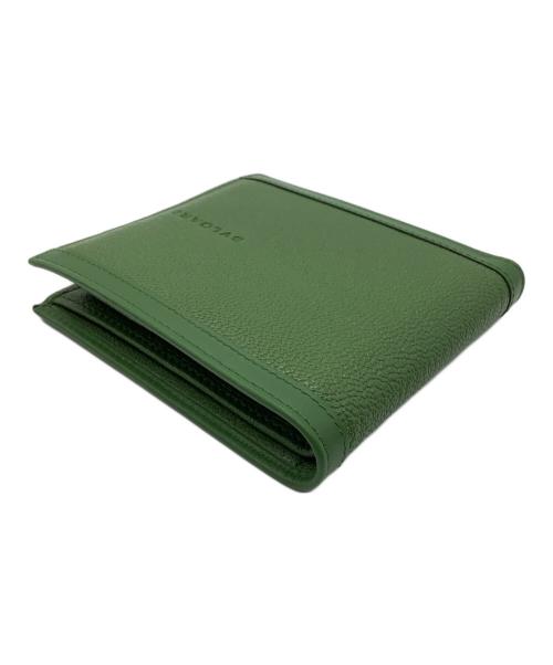 BVLGARI（ブルガリ）BVLGARI (ブルガリ) 2つ折り財布 グリーンの古着・服飾アイテム