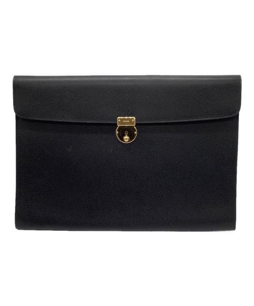 GUCCI（グッチ）GUCCI (グッチ) ドキュメントケース ブラックの古着・服飾アイテム