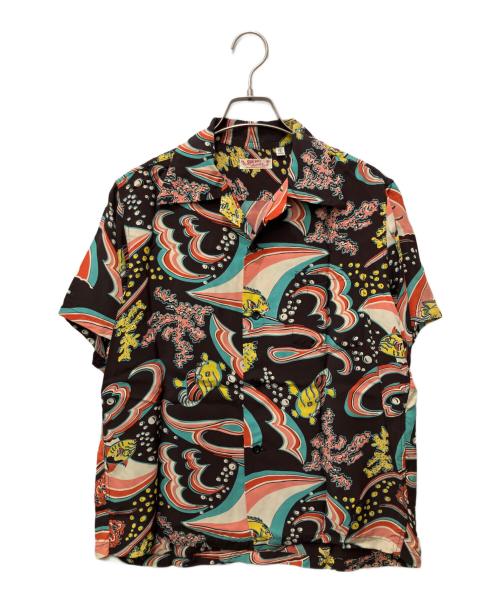 Sun Surf（サンサーフ）Sun Surf (サンサーフ) 半袖シャツ ブラウン サイズ:Sの古着・服飾アイテム
