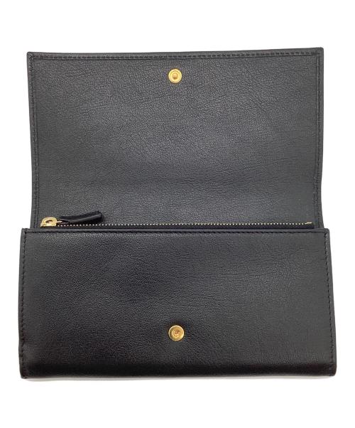 Saint Laurent Paris（サンローランパリ）Saint Laurent Paris (サンローランパリ) 長財布 ブラックの古着・服飾アイテム