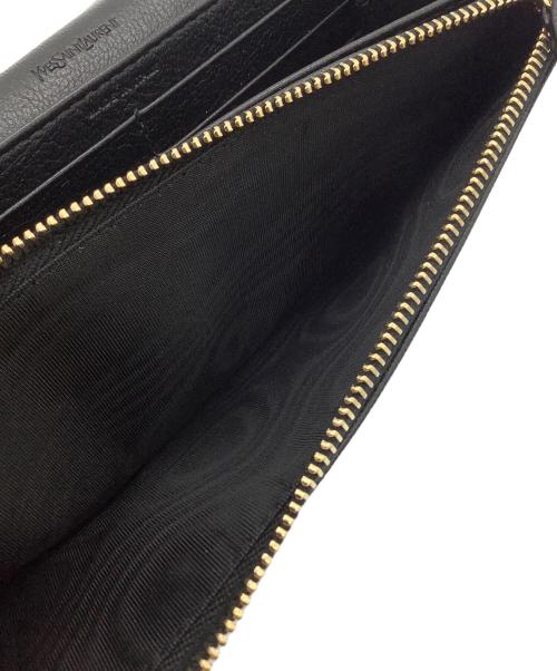Saint Laurent Paris（サンローランパリ）Saint Laurent Paris (サンローランパリ) 長財布 ブラックの古着・服飾アイテム