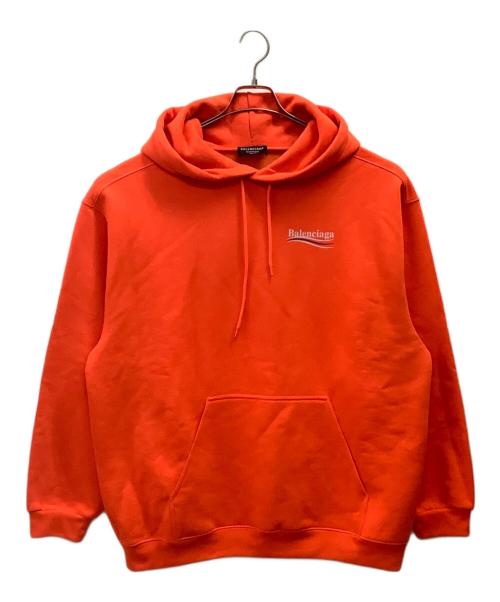 BALENCIAGA（バレンシアガ）BALENCIAGA (バレンシアガ) LOGO HOODIE オレンジ サイズ:XLの古着・服飾アイテム