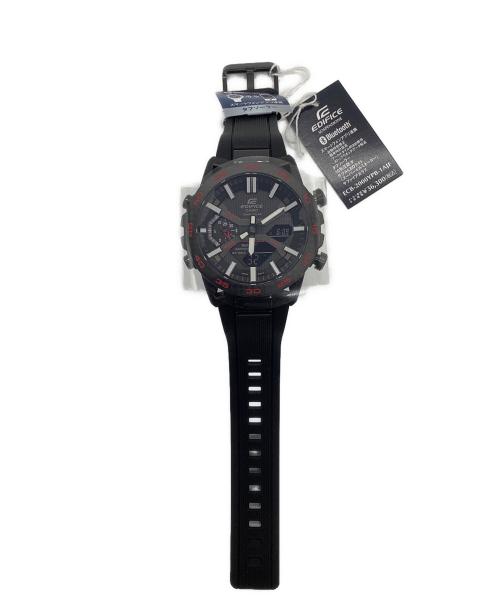 CASIO（カシオ）CASIO (カシオ) EDIFICE (エディフィス) EDIFICE SOSPENSIONE　腕時計 ブラック 未使用品の古着・服飾アイテム