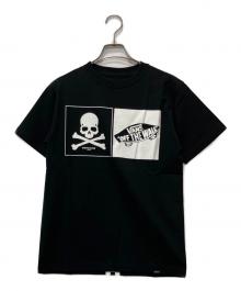 VANS×Mastermind JAPAN（ヴァンズ×マスターマインド ジャパン）の古着「半袖Tシャツ」｜ブラック×ホワイト