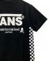 中古・古着 VANS (ヴァンズ) Mastermind JAPAN (マスターマインド ジャパン) 半袖Tシャツ ブラック×ホワイト サイズ:S：7000円