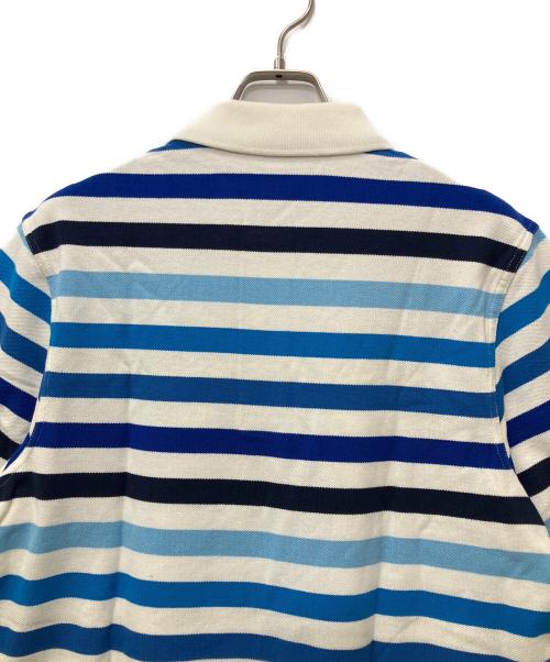 FRED PERRY（フレッドペリー）FRED PERRY (フレッドペリー) ポロシャツ ホワイト×ブルー サイズ:M 未使用品の古着・服飾アイテム