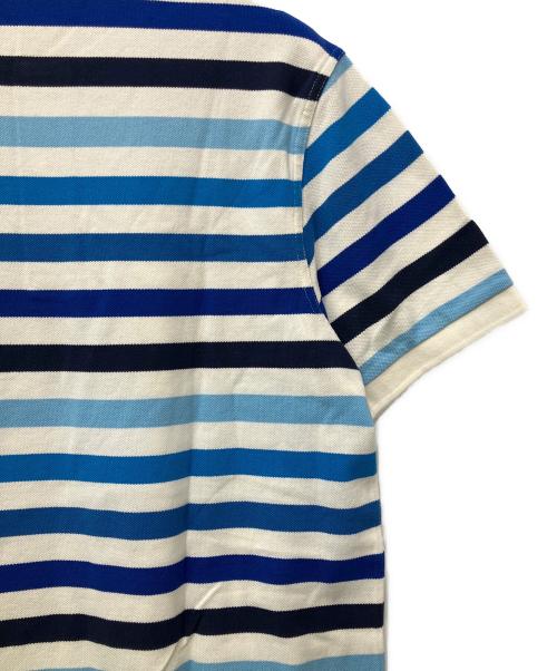 FRED PERRY（フレッドペリー）FRED PERRY (フレッドペリー) ポロシャツ ホワイト×ブルー サイズ:M 未使用品の古着・服飾アイテム