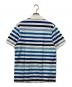 FRED PERRY (フレッドペリー) ポロシャツ ホワイト×ブルー サイズ:M 未使用品：9000円