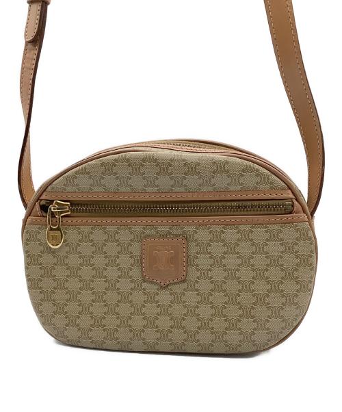 CELINE（セリーヌ）CELINE (セリーヌ) ショルダーバッグ ベージュ×ブラウンの古着・服飾アイテム
