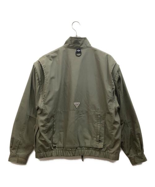 Columbia（コロンビア）Columbia (コロンビア) 2WAYフィッシングジャケット カーキ サイズ:Lの古着・服飾アイテム