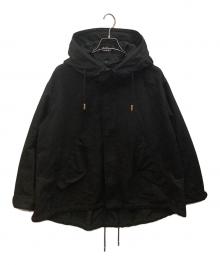 THE RERACS（ザ リラクス）の古着「ルーズショートモッズコート」｜ブラック