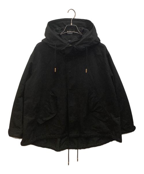 THE RERACS（ザ リラクス）THE RERACS (ザ リラクス) ルーズショートモッズコート ブラック サイズ:38の古着・服飾アイテム
