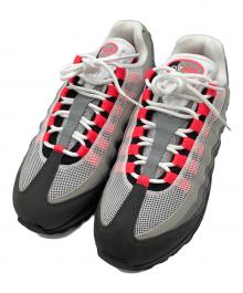 NIKE（ナイキ）の古着「Nike Air Max 95 OG Big Bubble "Medium Ash/Solar Red"　スニーカー」｜グレー×ピンク