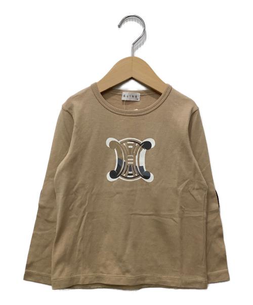 CELINE（セリーヌ）CELINE (セリーヌ) 長袖カットソー ベージュ サイズ:110の古着・服飾アイテム