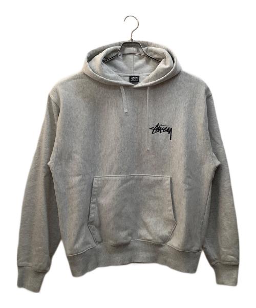 stussy（ステューシー）stussy (ステューシー) CLASSIC DOT HOODIE グレー サイズ:Lの古着・服飾アイテム