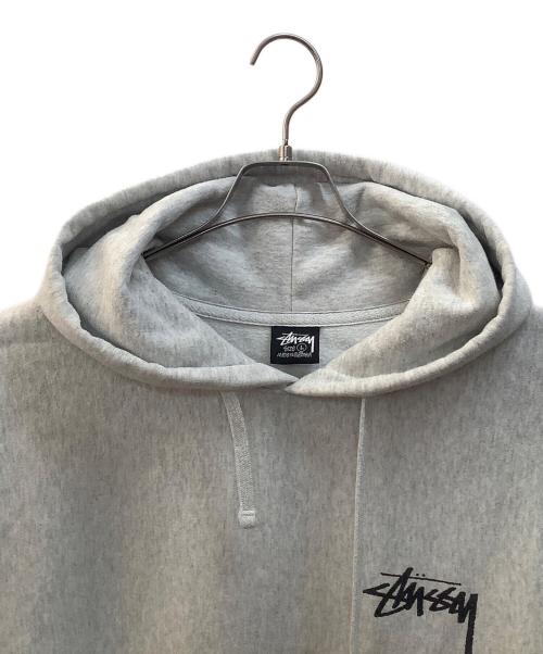 stussy（ステューシー）stussy (ステューシー) CLASSIC DOT HOODIE グレー サイズ:Lの古着・服飾アイテム