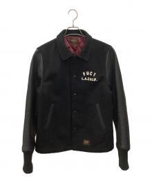 FUCT SSDD（ファクト）の古着「ROLL IT UP STADIUM JACKET」｜ブラック