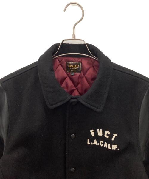 FUCT SSDD（ファクト）FUCT SSDD (ファクト) ROLL IT UP STADIUM JACKET ブラック サイズ:Mの古着・服飾アイテム