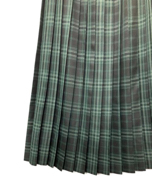 SR（シアー）SR (シアー) プリーツスカート グリーン サイズ:1の古着・服飾アイテム