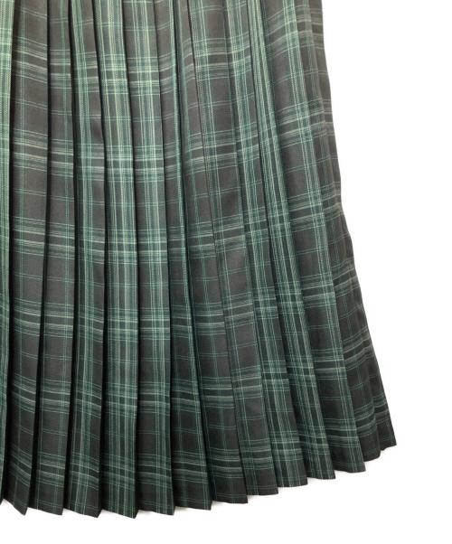 SR（シアー）SR (シアー) プリーツスカート グリーン サイズ:1の古着・服飾アイテム