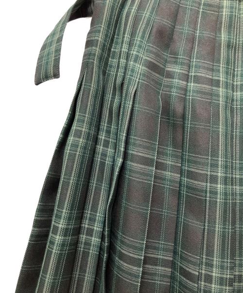 SR（シアー）SR (シアー) プリーツスカート グリーン サイズ:1の古着・服飾アイテム