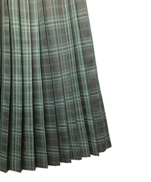 SR（シアー）SR (シアー) プリーツスカート グリーン サイズ:1の古着・服飾アイテム