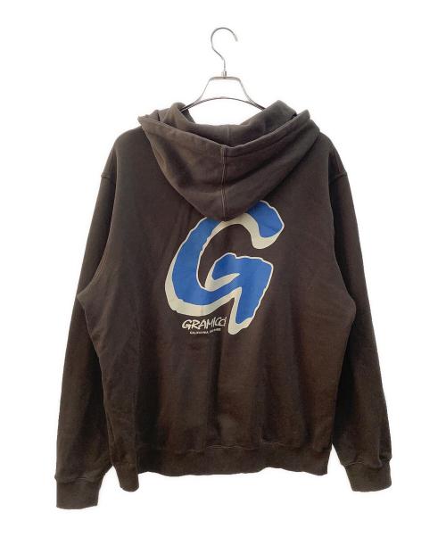 GRAMICCI（グラミチ）GRAMICCI (グラミチ) プルオーバーパーカー ブラウン サイズ:Lの古着・服飾アイテム