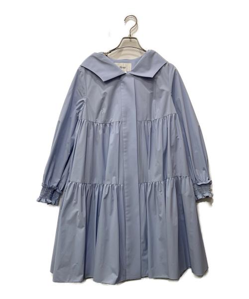 Rene（ルネ）Rene (ルネ) フード付コート スカイブルー サイズ:38の古着・服飾アイテム