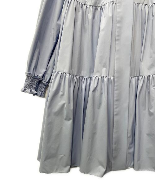 Rene（ルネ）Rene (ルネ) フード付コート スカイブルー サイズ:38の古着・服飾アイテム
