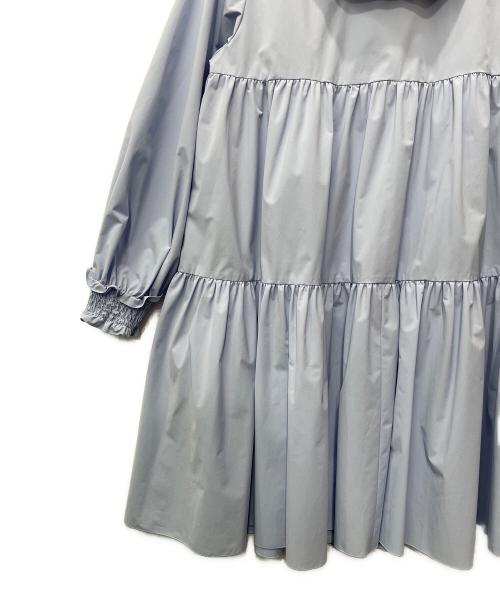 Rene（ルネ）Rene (ルネ) フード付コート スカイブルー サイズ:38の古着・服飾アイテム