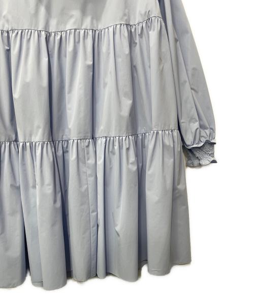 Rene（ルネ）Rene (ルネ) フード付コート スカイブルー サイズ:38の古着・服飾アイテム