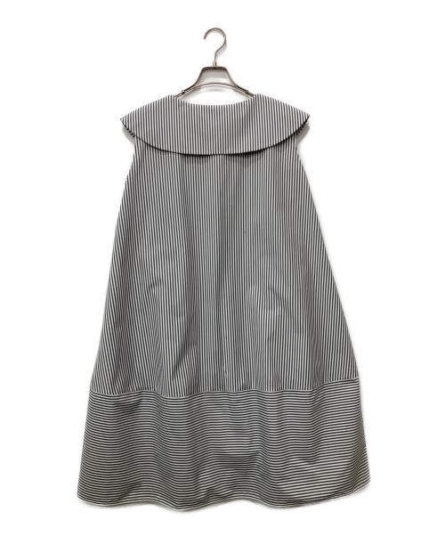 Rene（ルネ）Rene (ルネ) ノースリーブワンピース ホワイト×ブラック サイズ:38の古着・服飾アイテム