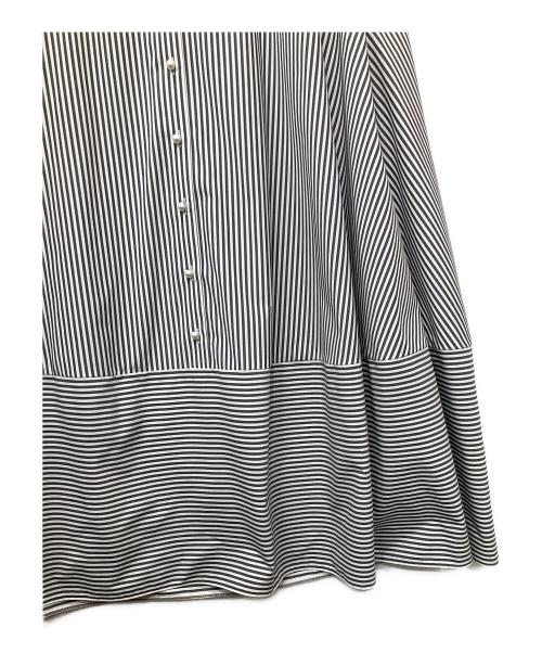 Rene（ルネ）Rene (ルネ) ノースリーブワンピース ホワイト×ブラック サイズ:38の古着・服飾アイテム
