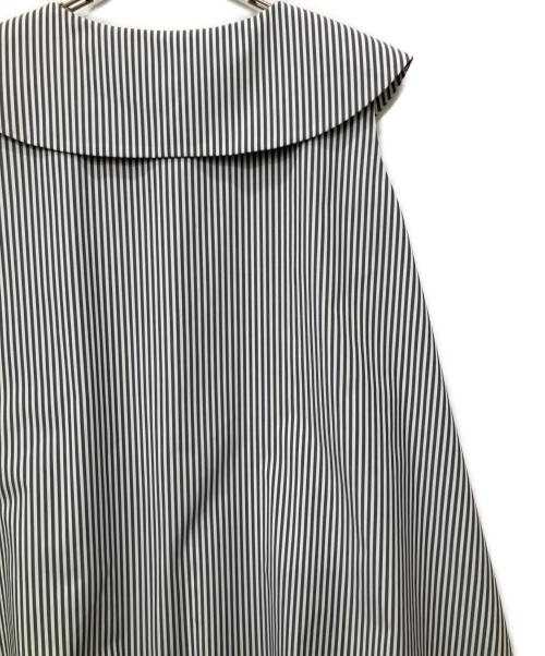 Rene（ルネ）Rene (ルネ) ノースリーブワンピース ホワイト×ブラック サイズ:38の古着・服飾アイテム