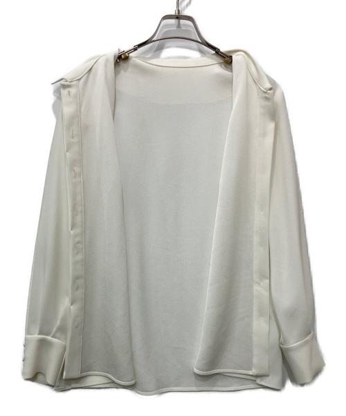 Rene（ルネ）Rene (ルネ) 長袖シャツ ホワイト サイズ:38の古着・服飾アイテム