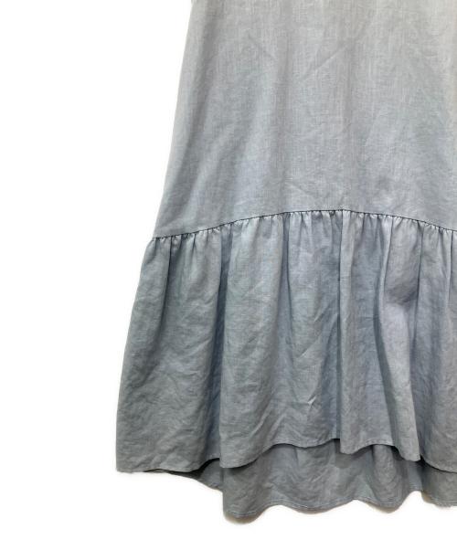 Rene（ルネ）Rene (ルネ) ノースリーブワンピース ブルー×ホワイト サイズ:38の古着・服飾アイテム