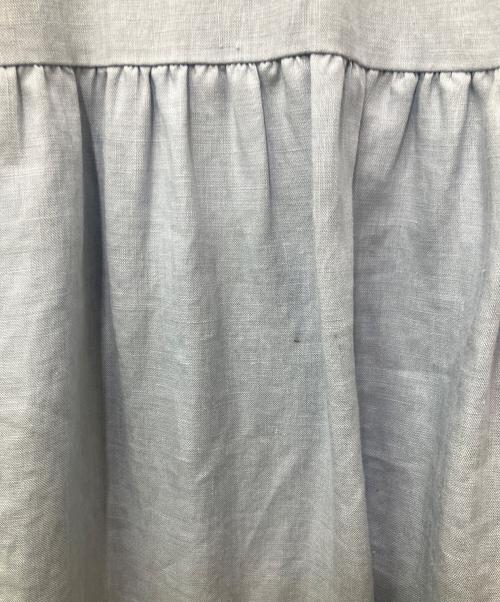 Rene（ルネ）Rene (ルネ) ノースリーブワンピース ブルー×ホワイト サイズ:38の古着・服飾アイテム