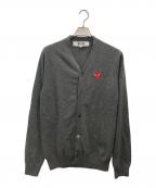 PLAY COMME des GARCONSプレイコムデギャルソン）の古着「カーディガン」｜グレー