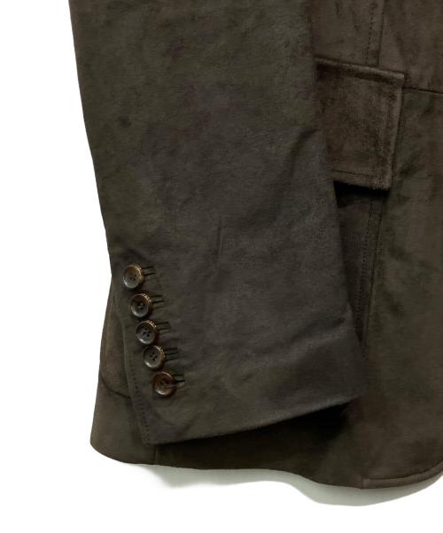 GUCCI（グッチ）GUCCI (グッチ) レザーテーラードジャケット ブラウン サイズ:48の古着・服飾アイテム