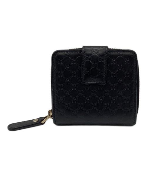 GUCCI（グッチ）GUCCI (グッチ) 2つ折り財布 ブラックの古着・服飾アイテム