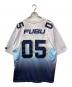 FUBU (フブ) ゲームシャツ ホワイト×ネイビー サイズ:XL：7000円