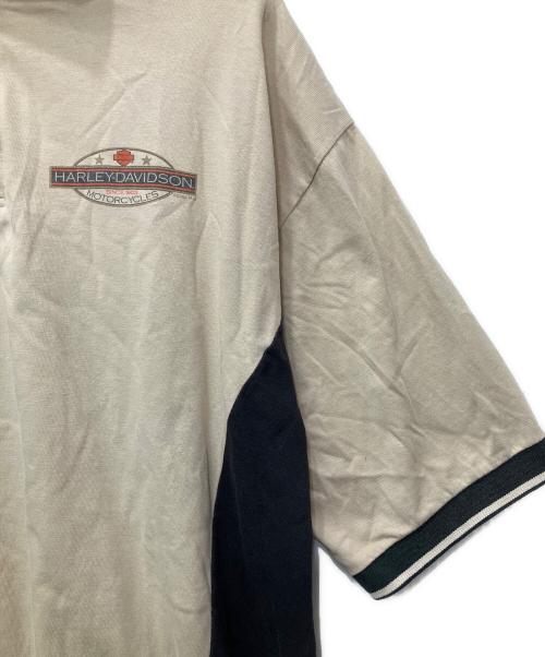 HARLEY-DAVIDSON（ハーレーダビッドソン）HARLEY-DAVIDSON (ハーレーダビッドソン) ポロシャツ ベージュ サイズ:XLの古着・服飾アイテム