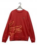 LACOSTEラコステ）の古着「スウェット」｜レッド